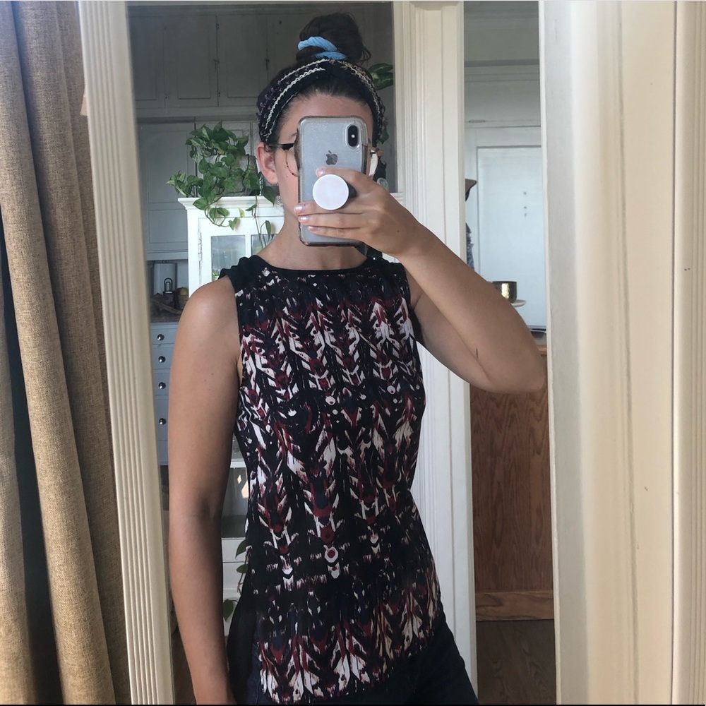 H&M patterned business casual tank